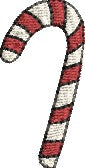 Christmas Candy Cane Embroidery Design (5 sizes)