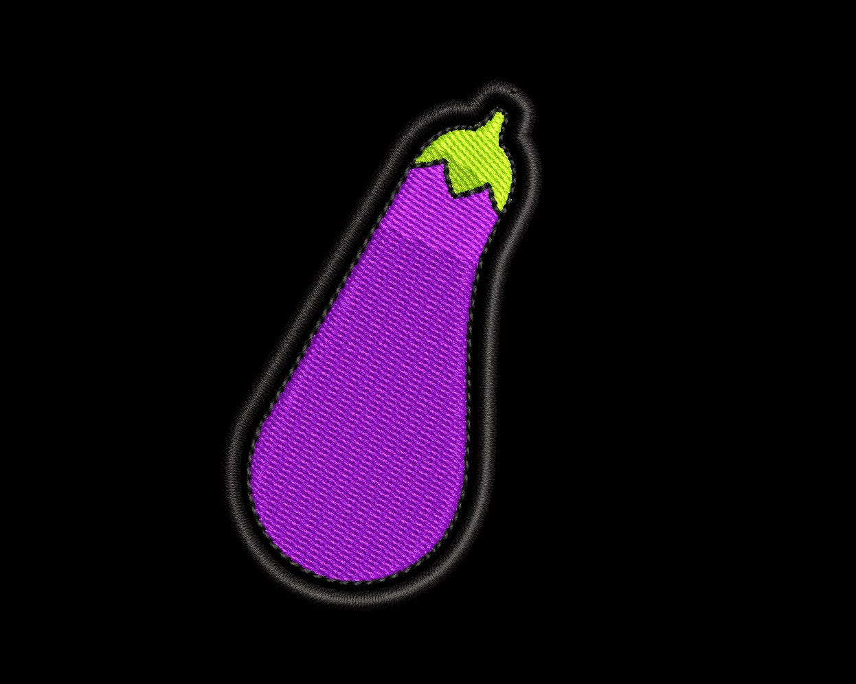 Eggplant Johnson - Iron-On / Velcro