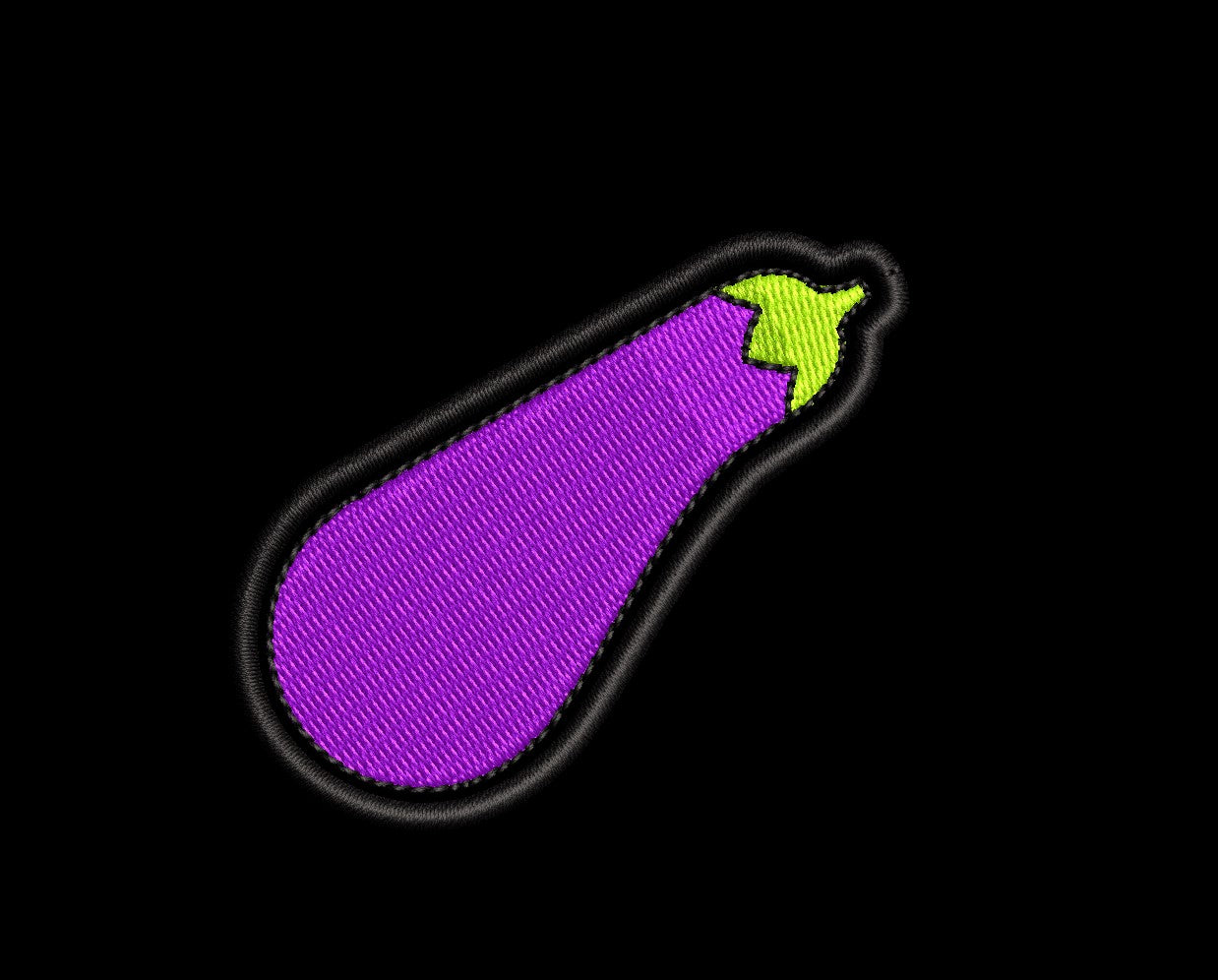 Eggplant Johnson - Iron-On / Velcro
