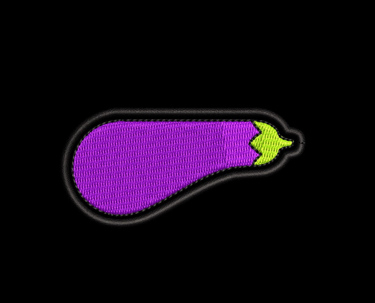 Eggplant Johnson - Iron-On / Velcro