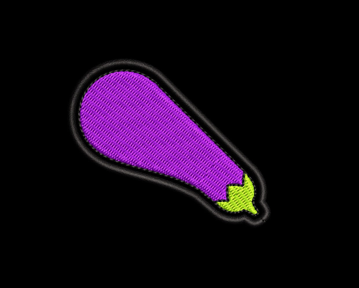 Eggplant Johnson - Iron-On / Velcro