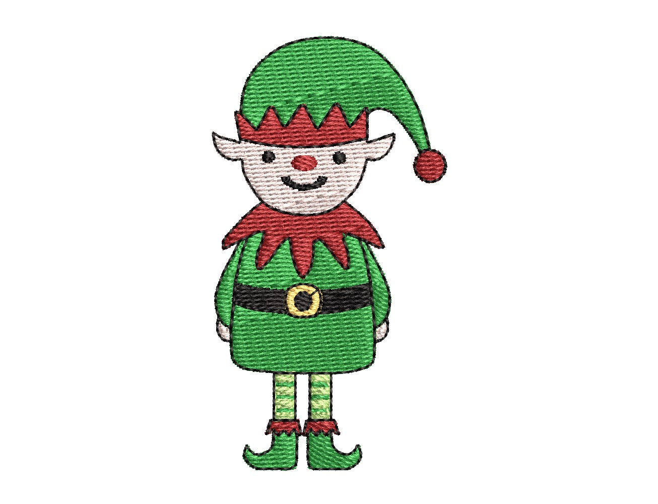 Christmas Elf Embroidery Design (3 sizes)
