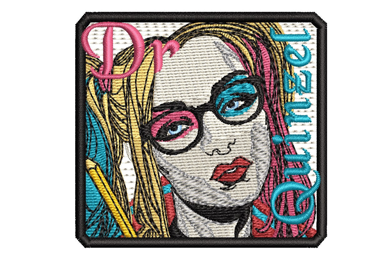 Doctor Harley Quinzel Fan Patch - Iron-On / Velcro 2.7" x 2.5"