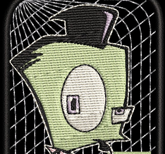 Invader Zim - Big Eye and Thinking - Fan Patch - ZIM 2.0"x4.0"