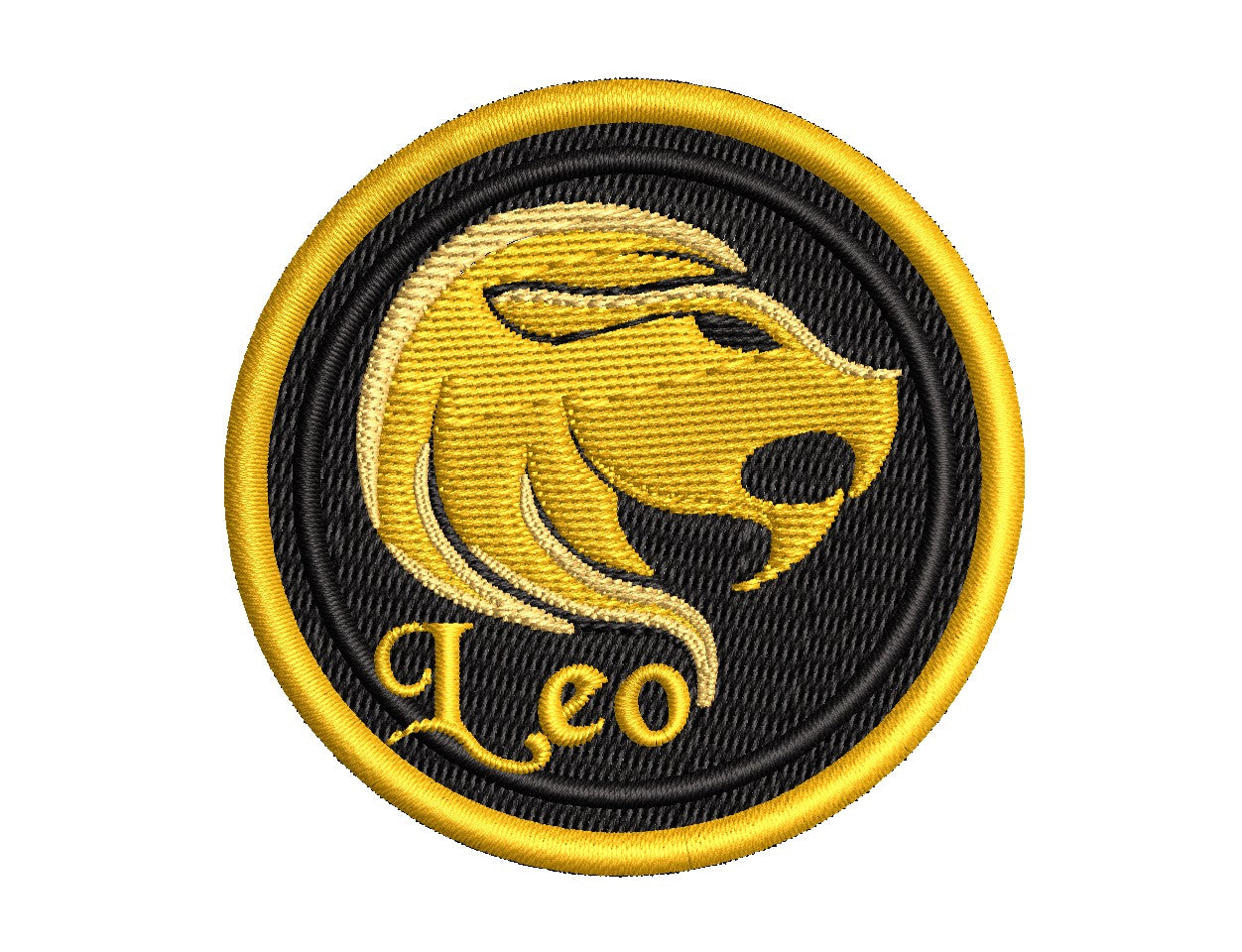 Astrological Sign - Leo Patch - Iron-On / Velcro 2.5" Round