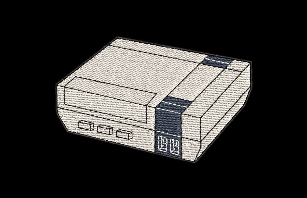 Original Nin Video Game System Fan Patch - Iron-On / Velcro 3.5"x2.25" Full Stitches