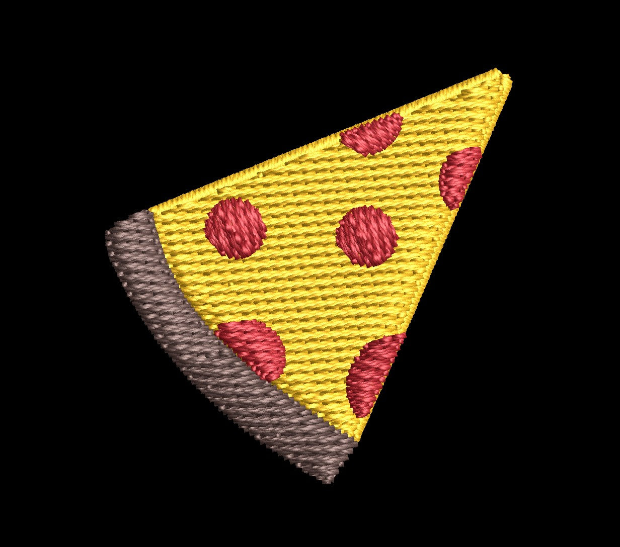 Pizza Slice - Iron-On / Velcro 3.0"x2.0"