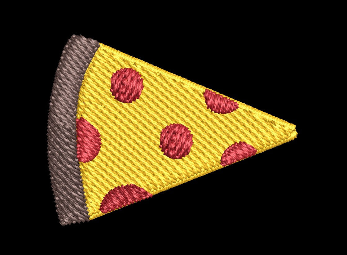 Pizza Slice - Iron-On / Velcro 3.0"x2.0"