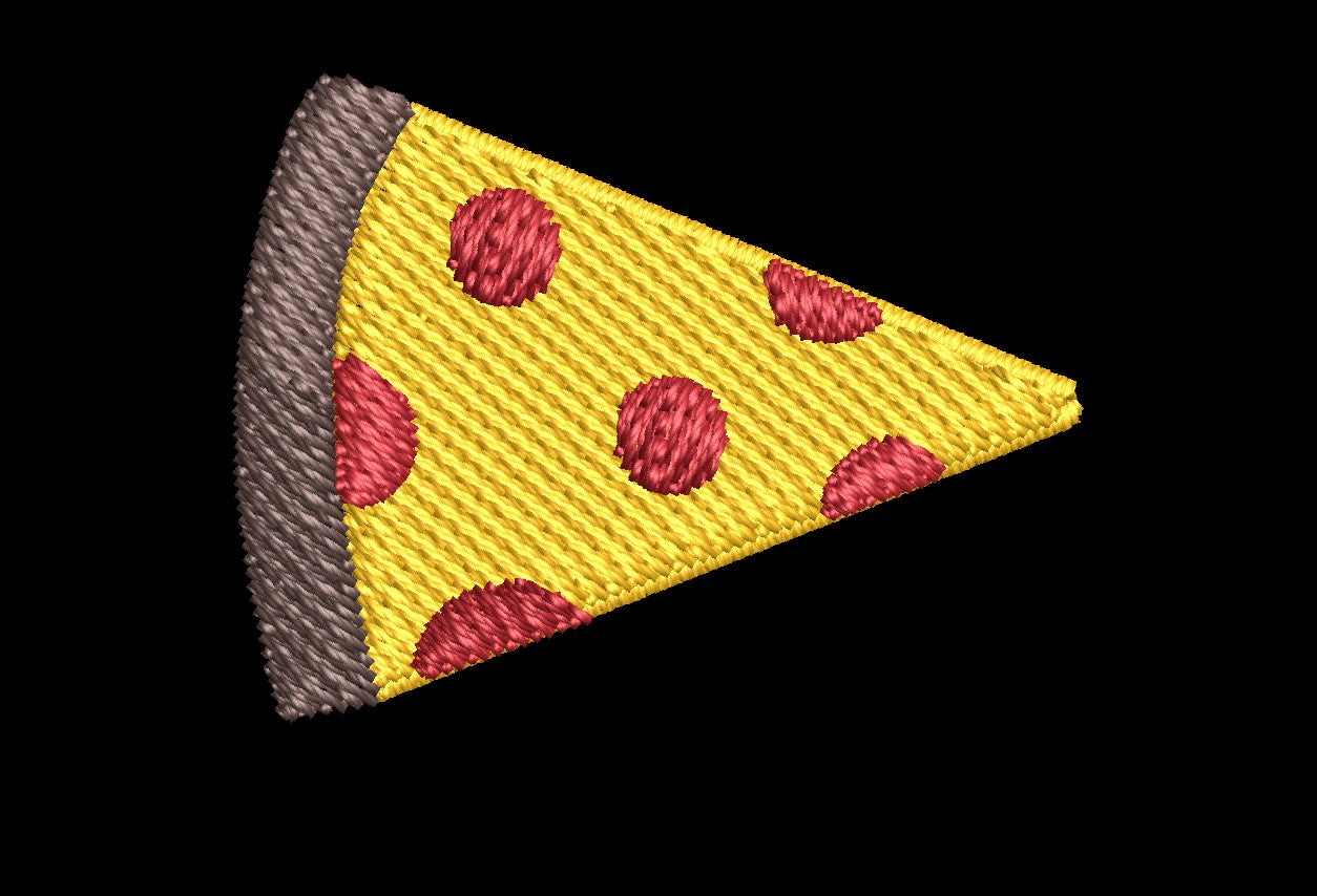 Pizza Slice - Iron-On / Velcro 3.0"x2.0"