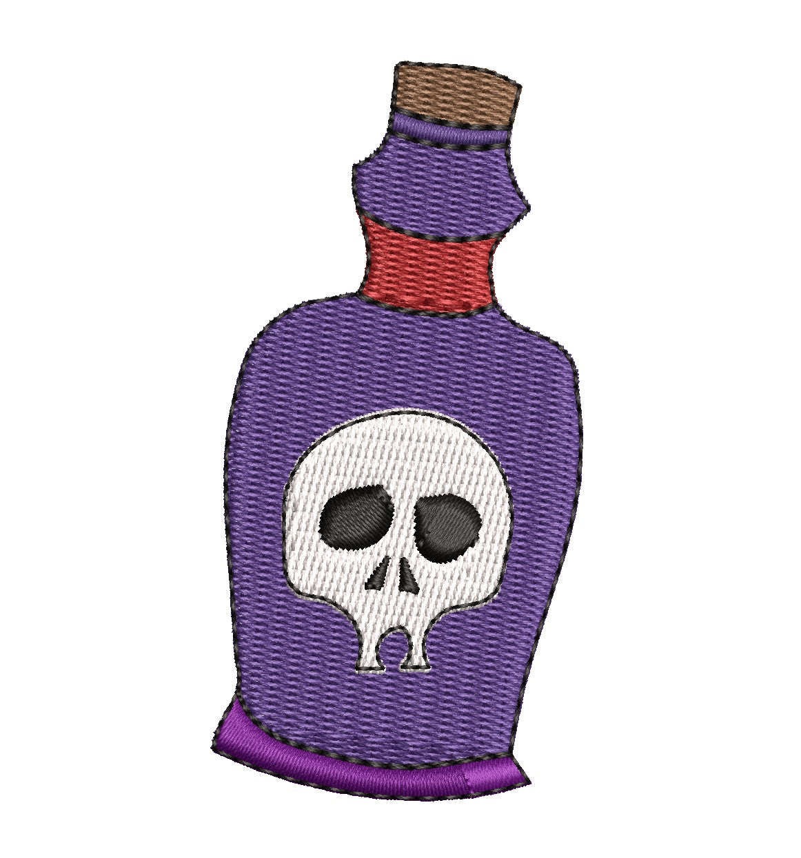 Poison Bottle Embroidery Design