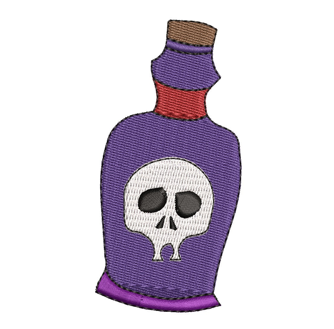 Poison Bottle Embroidery Design