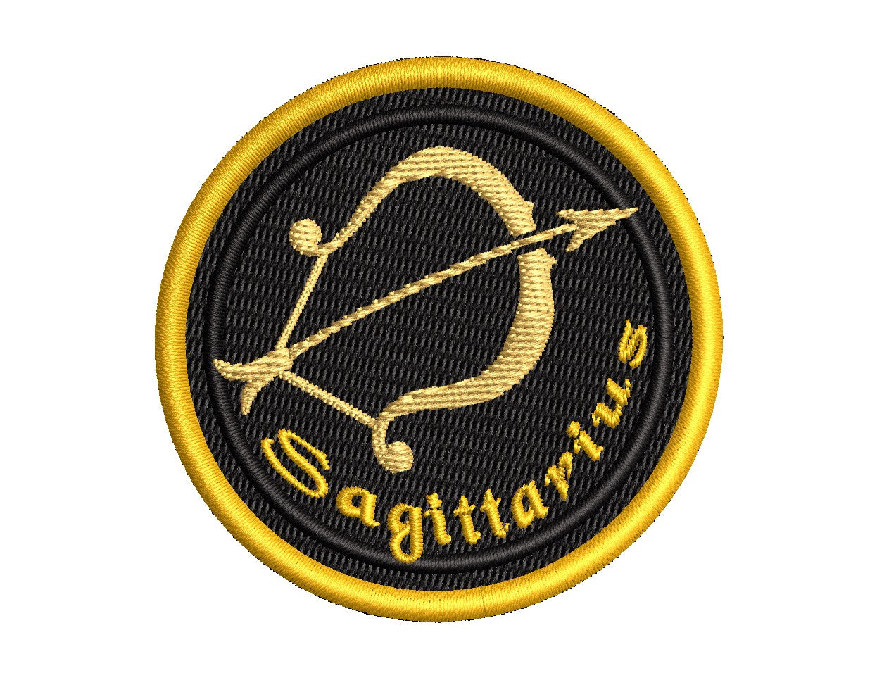 Astrological Sign - Sagittarius Patch - Iron-On / Velcro 2.5" Round