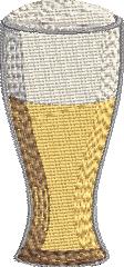 Bar - Beer Glass Embroidery Design (5 sizes)