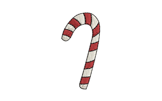 Christmas Candy Cane Embroidery Design (5 sizes)