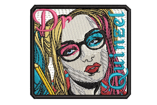 Doctor Harley Quinzel Fan Patch - Iron-On / Velcro 2.7" x 2.5"