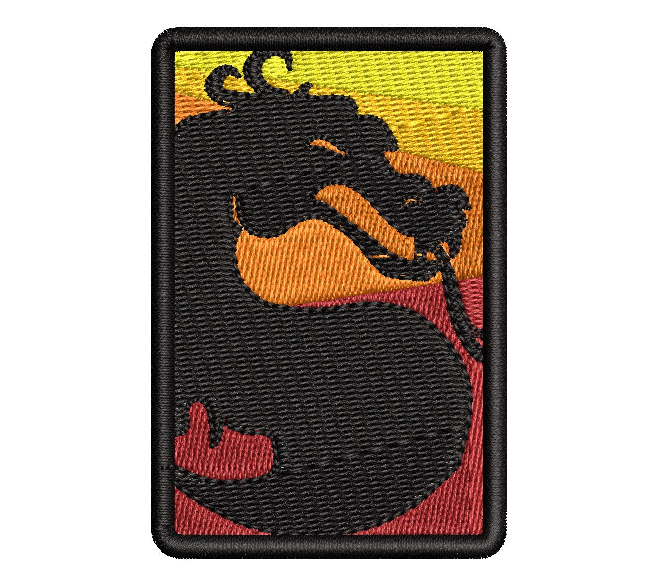 Mortal Combat Fan Patch - Iron-On / Velcro 2.0"x3.0" Full Stitches