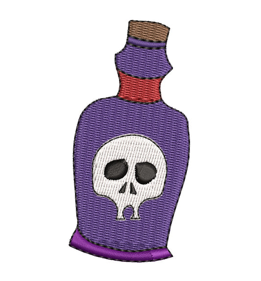 Poison Bottle Embroidery Design