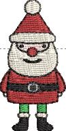 Christmas Santa Embroidery Design (3 sizes)