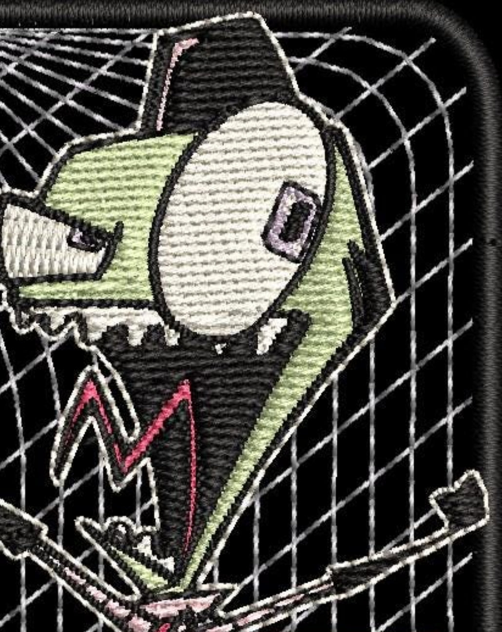 Invader Zim - Big Eye, Mouth Open and Fists Up - Fan Patch - ZIM 2.5"x4.0"