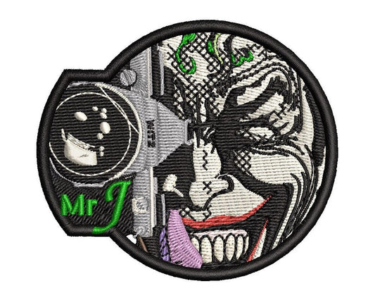 Joker Killing Joke Fan Patch - Iron-On / Velcro 2.0"x3.0" Full Stitches